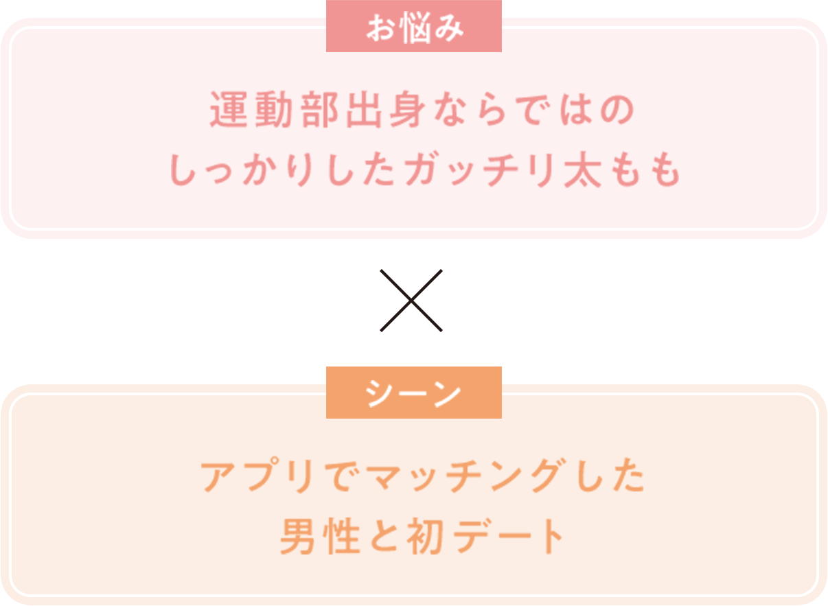 お悩み 運動部出身ならではの
                  しっかりしたガッチリ太もも × シーン アプリでマッチングした男性と初デート