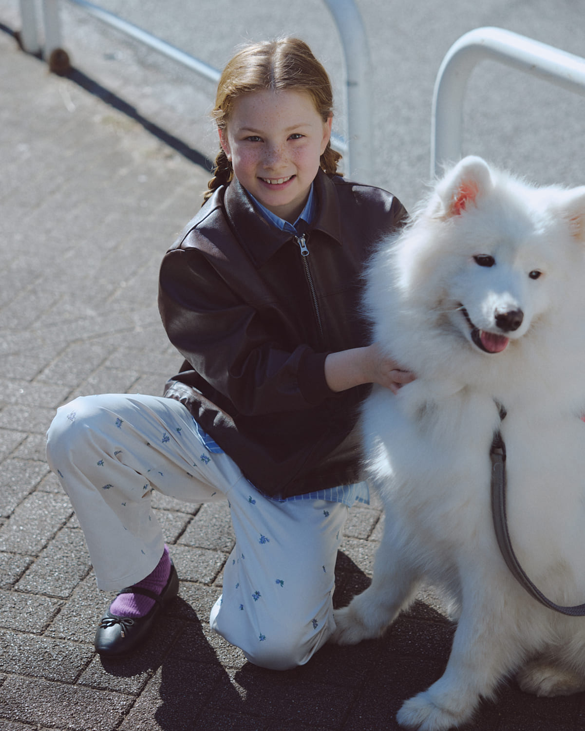 Leather Blouson - Out of school