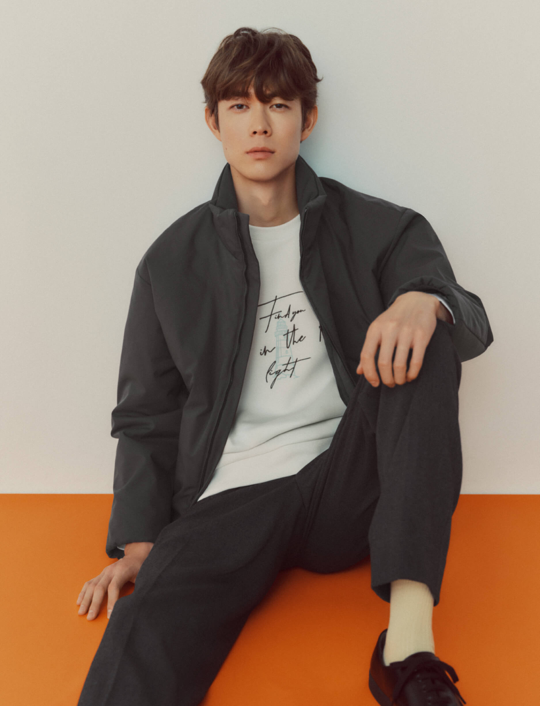 グローバルワークの冬のまちがいない服。for Men | 宮沢氷魚 mv1