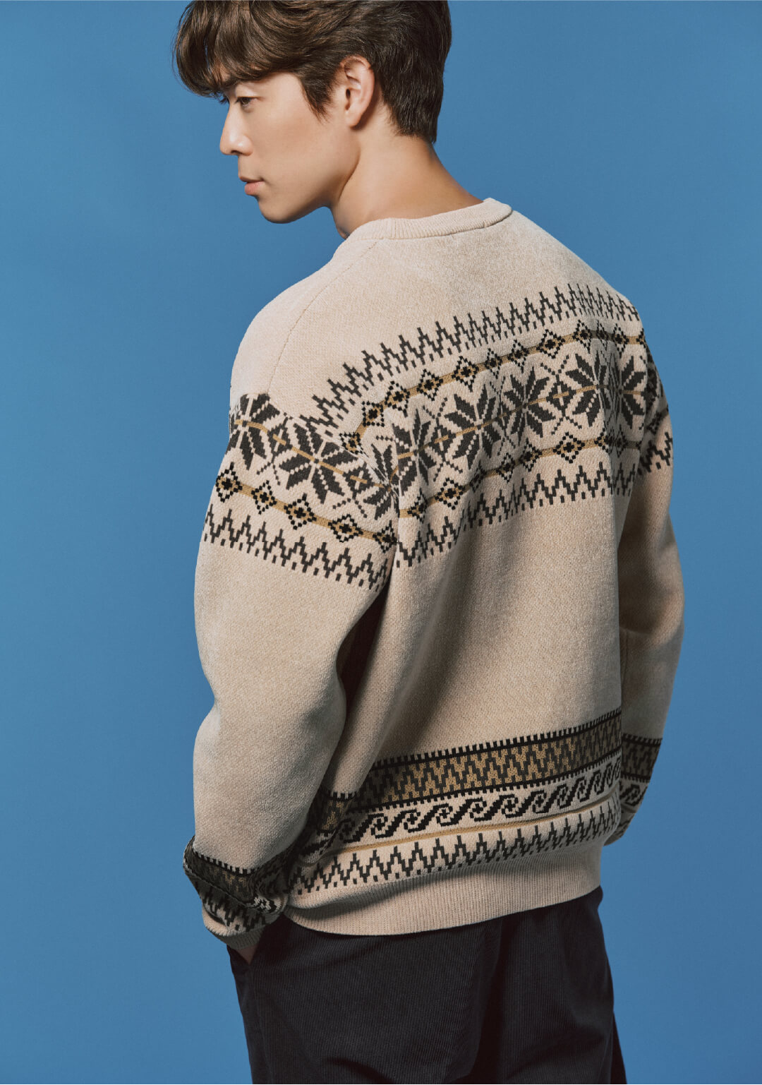 グローバルワークの冬のまちがいない服。for Men | やわらかリッチモール-宮沢氷魚 ph1