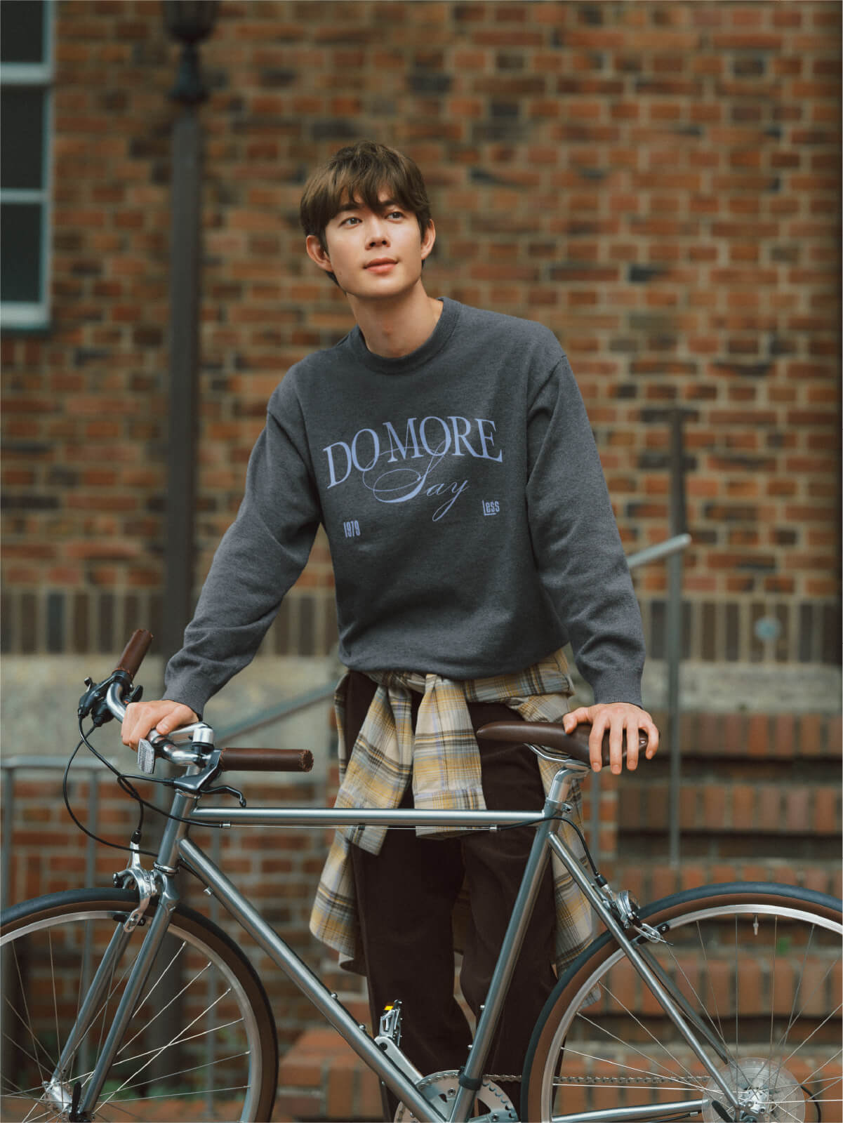 グローバルワークの冬のまちがいない服。for Men | やわらかリッチモール-宮沢氷魚 ph2