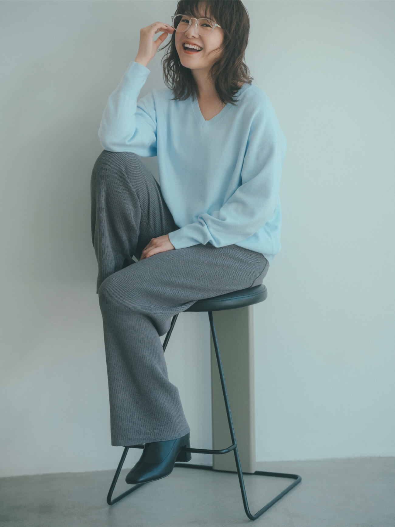 グローバルワークの冬のまちがいない服。for Women | Hugmeニット 吉高由里子 ph2