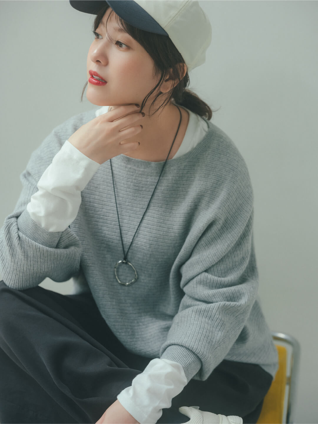 グローバルワークの冬のまちがいない服。for Women | Hugmeニット 吉高由里子 ph5