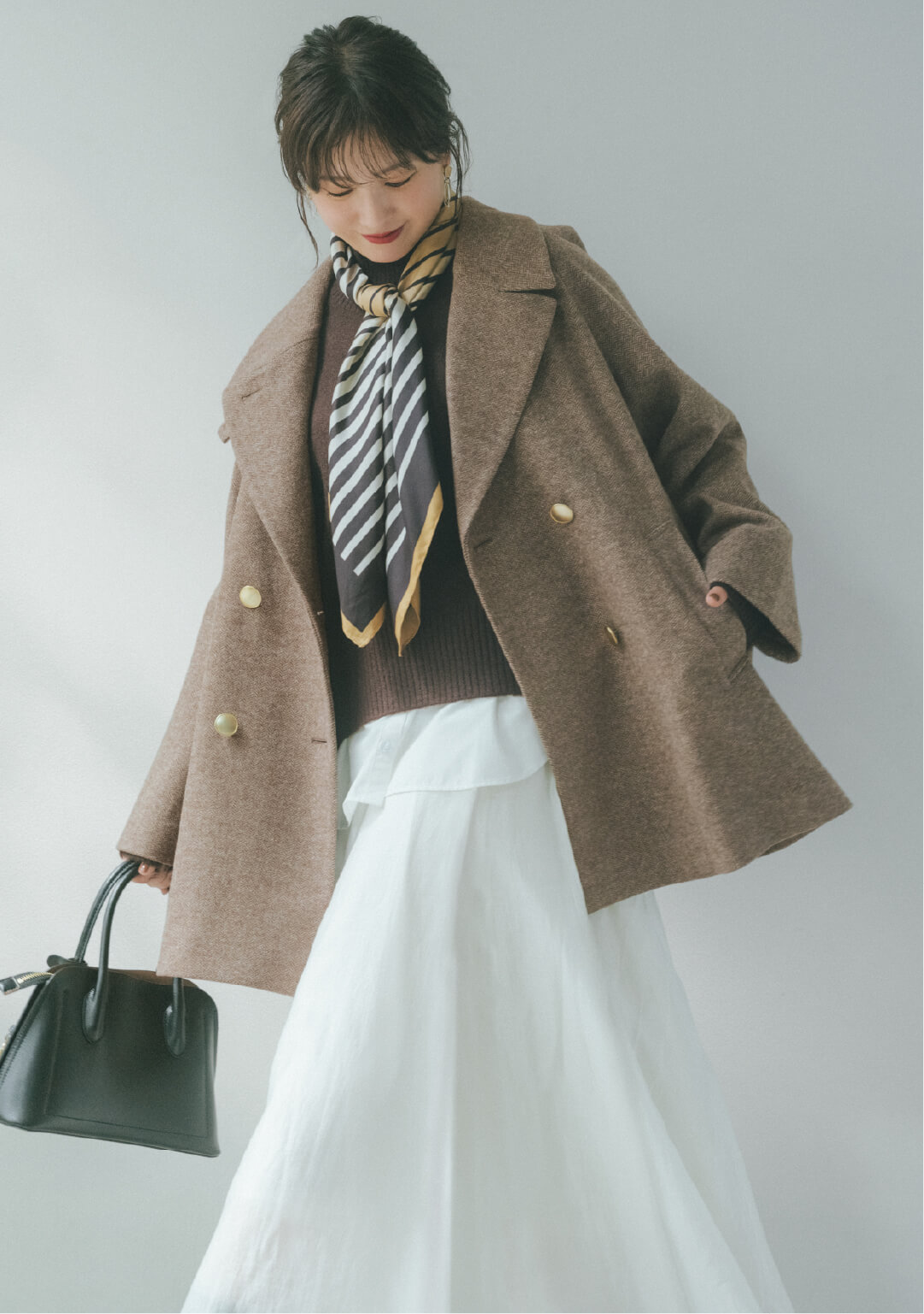 グローバルワークの冬のまちがいない服。for Women | 軽やかストレッチ 吉高由里子 ph1