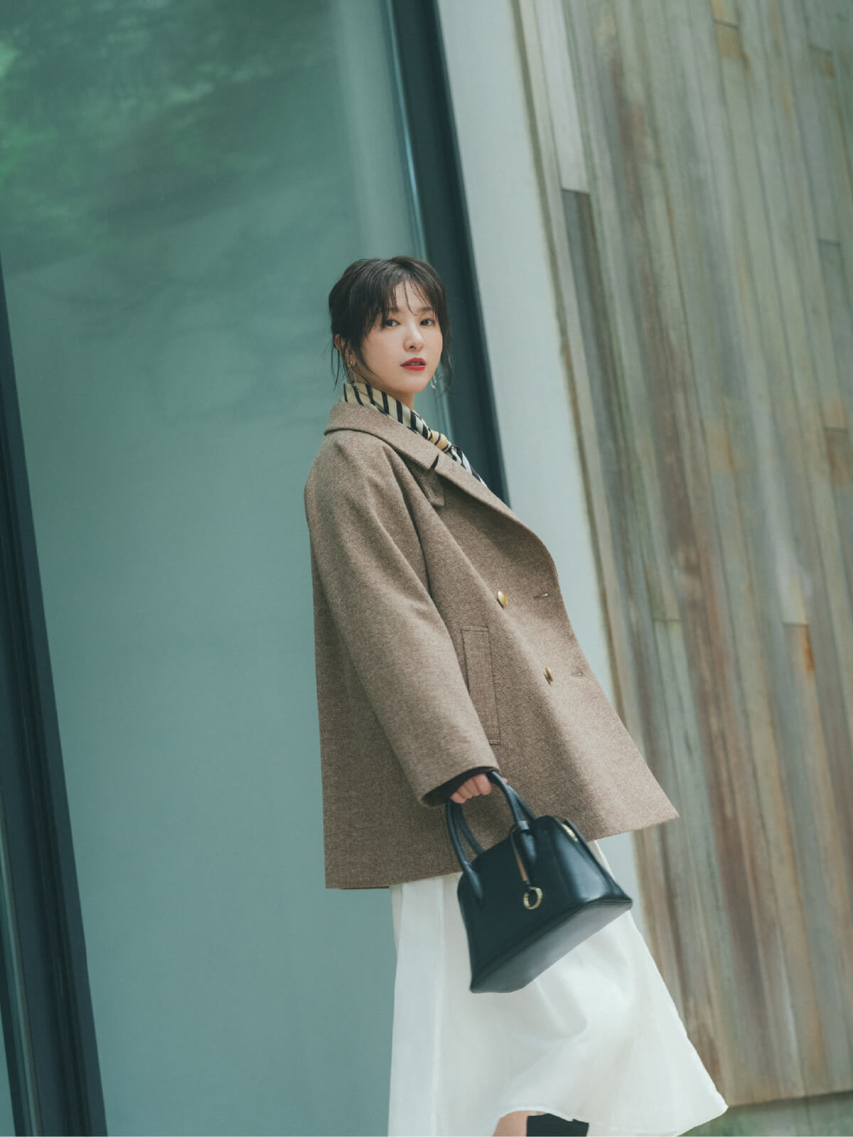 グローバルワークの冬のまちがいない服。for Women | 軽やかストレッチ 吉高由里子 ph2