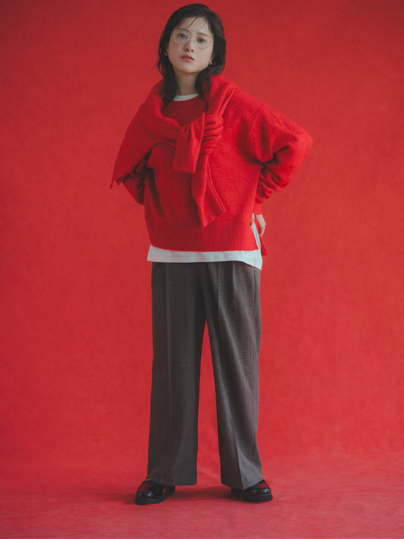 グローバルワークの冬のまちがいない服。for Women | Hugmeニット 吉高由里子 ph2