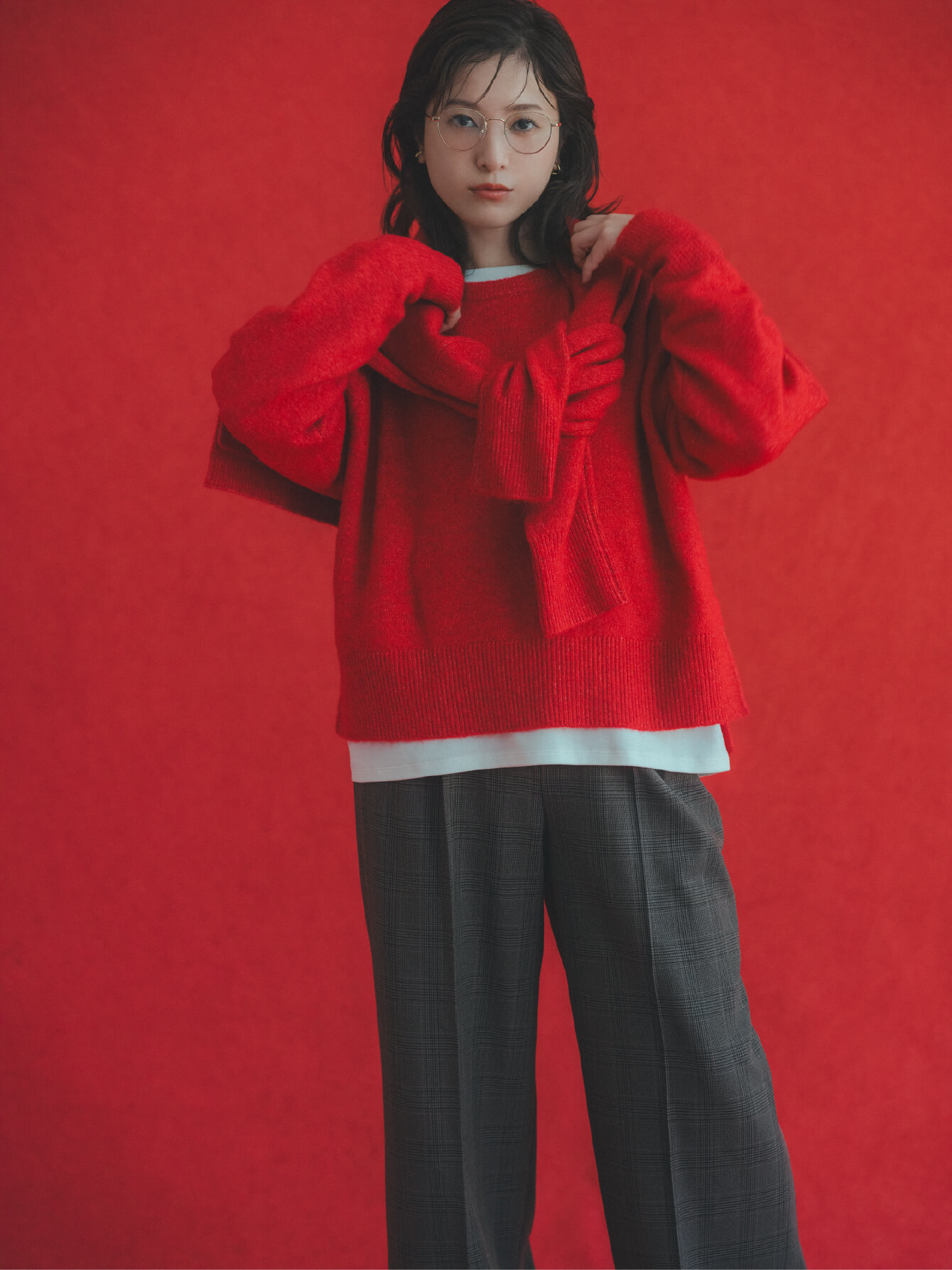 グローバルワークの冬のまちがいない服。for Women | Hugmeニット 吉高由里子 ph3