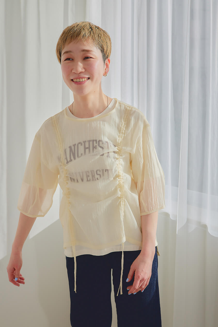 EiiS | kazuyo SHEER PULLOVER 2