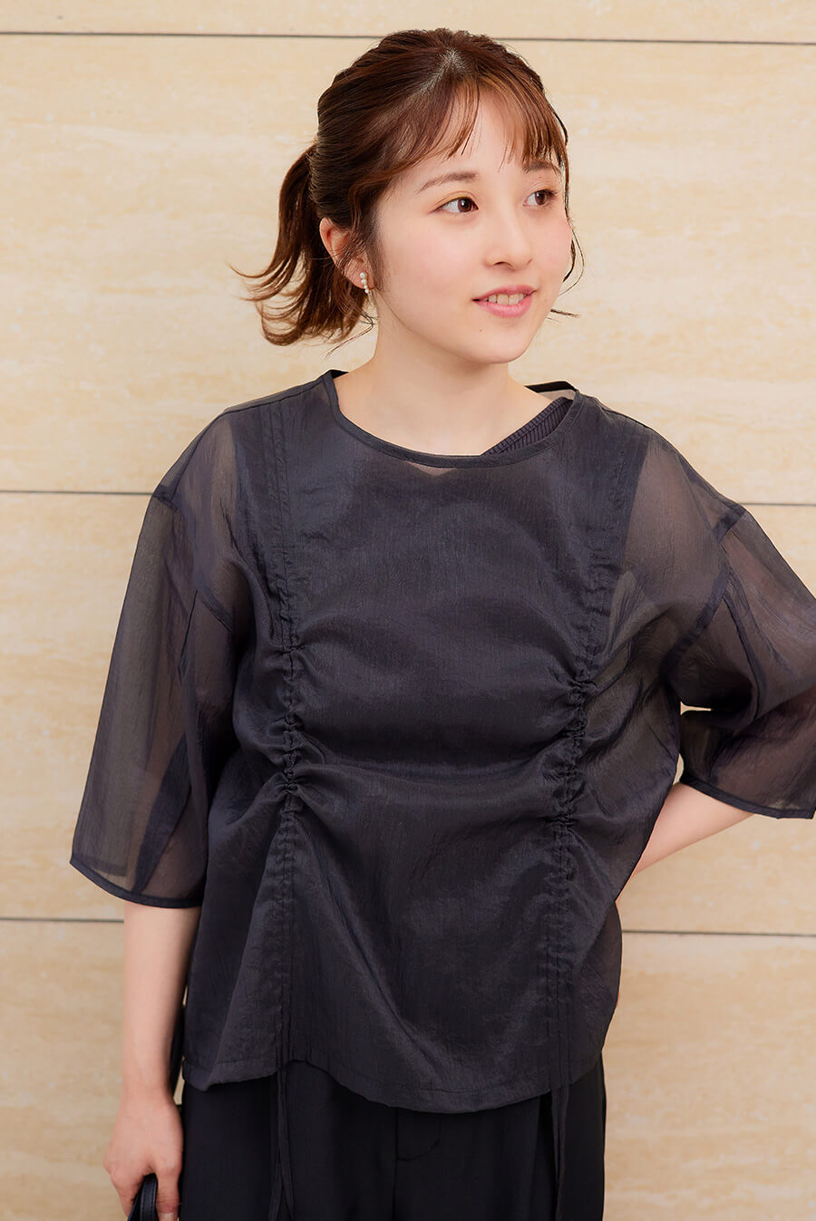 EiiS | Miyamo. SHEER PULLOVER 2
