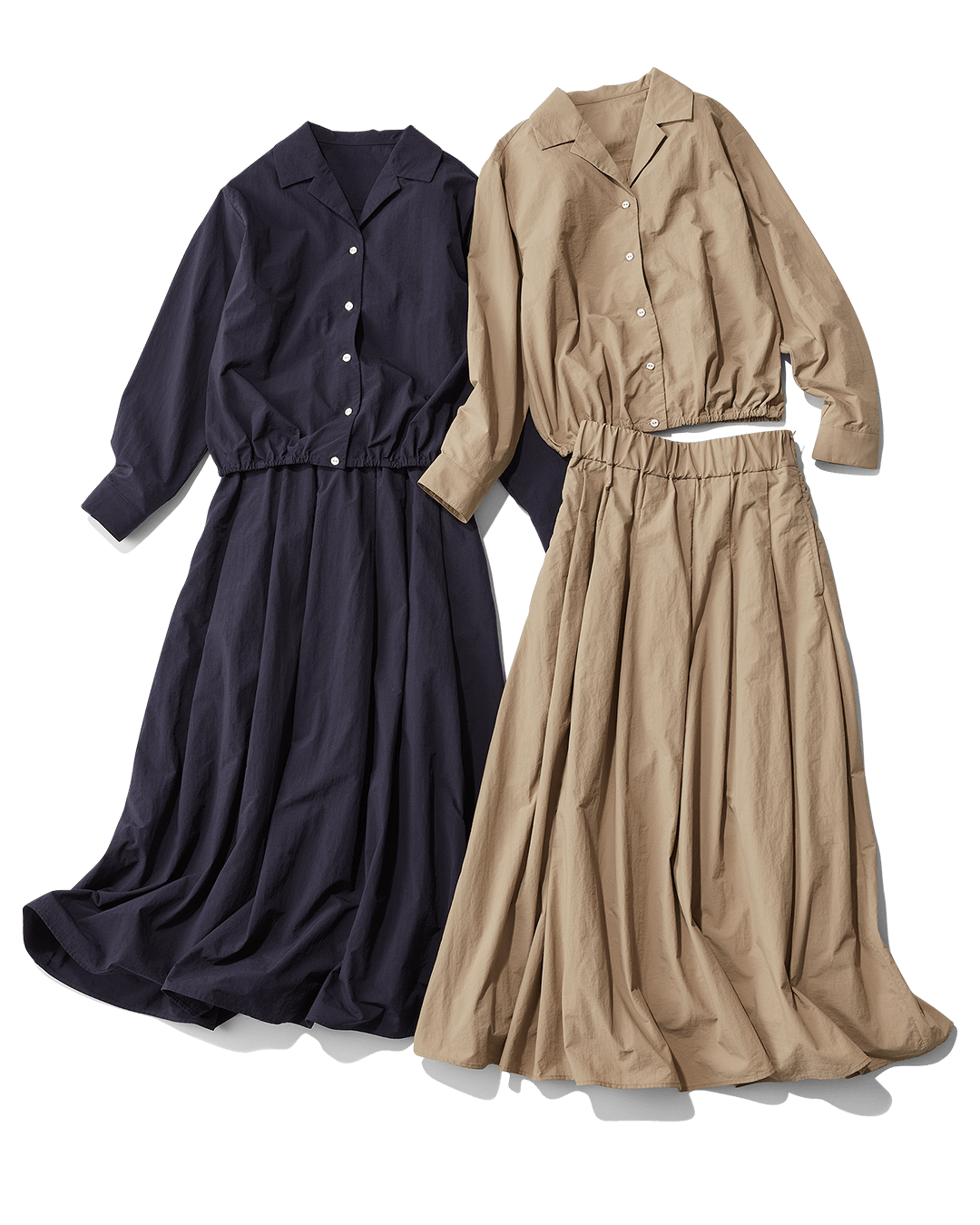 EiiS Even if it's small 2025 Spring Collaboration with Naoko Takayama | NOTCHED COLLAR SHIRT AND SKIRT SET