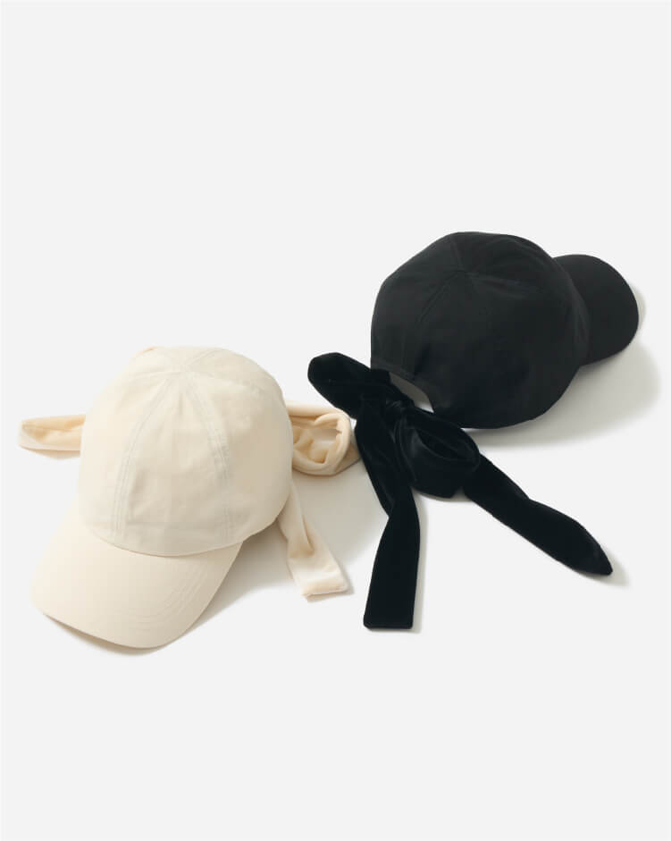 BACK RIBBON CAP