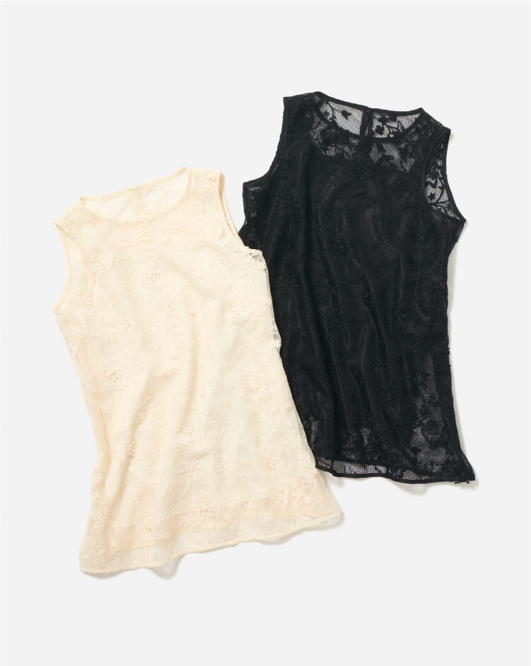LACE SLEEVELESS TUNIC