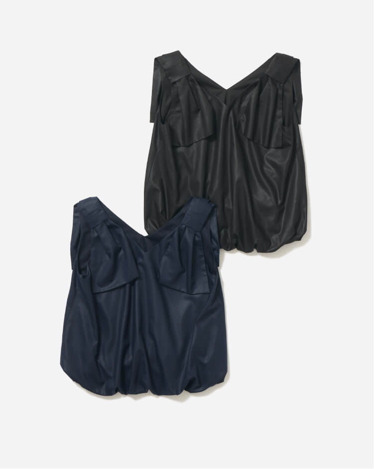 RIBBON SLEEVELESS BLOUSE