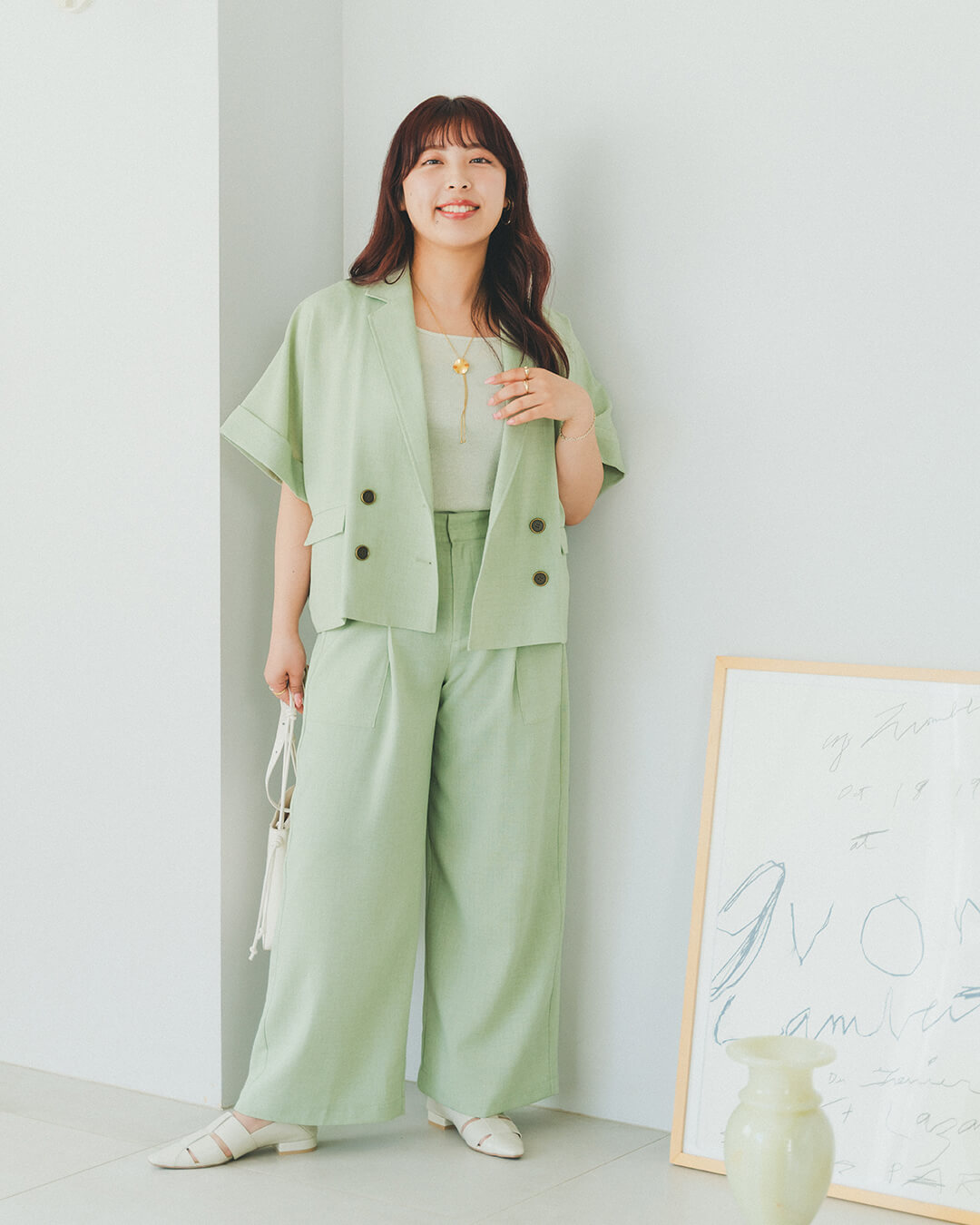 低身長スタッフ“cossy”&“しゅり”プロデュース第2弾! 着まわし力抜群!夏の映え服、完成しました | EiiS (エス) | しゅりが提案する夏の着まわし Day2