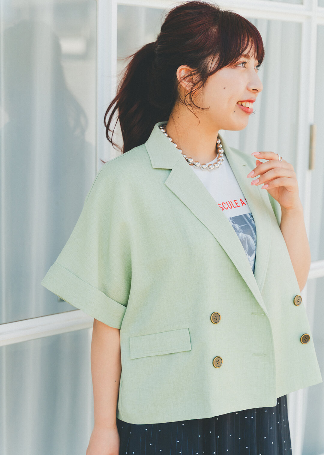 低身長スタッフ“cossy”&amp;“しゅり”プロデュース第2弾！ 着まわし力抜群！夏の映え服、完成しました | EiiS (エス) | しゅりが提案する夏の着まわし Day 3 For Date