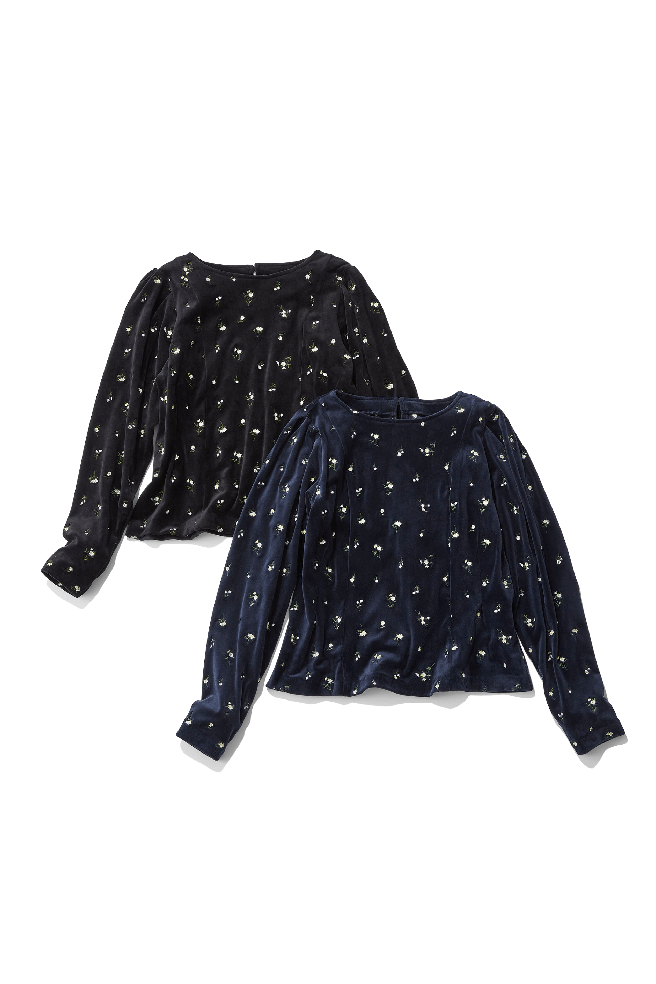 Velour Embroidered Pullover
