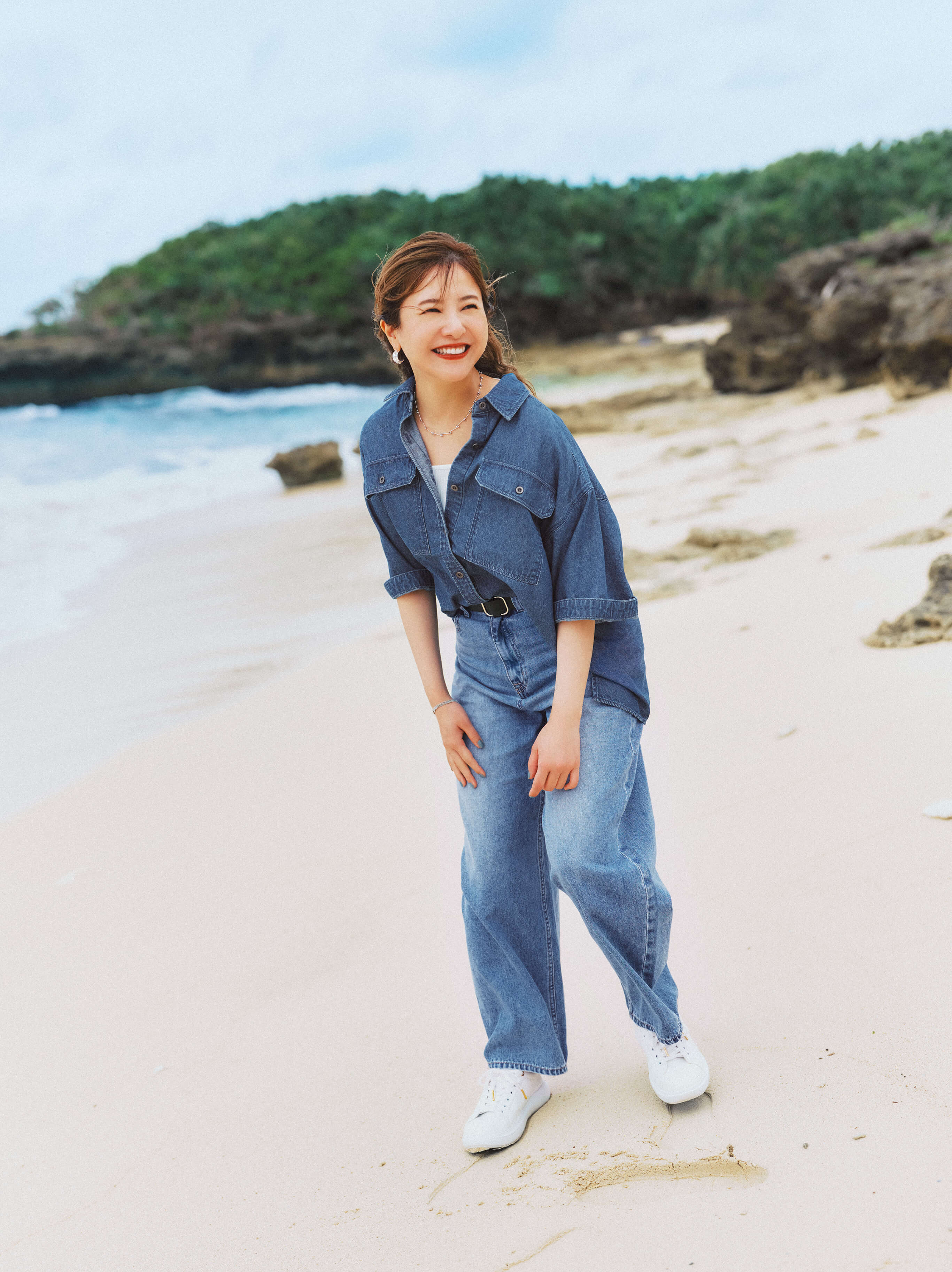 この夏も、デニムの気分。吉高由里子がはきこなすデニムシリーズ。 GOOD DENIM 2025 Summer with Yuriko Yoshitaka  | GOOD DENIM CURVE PANTS 吉高由里子