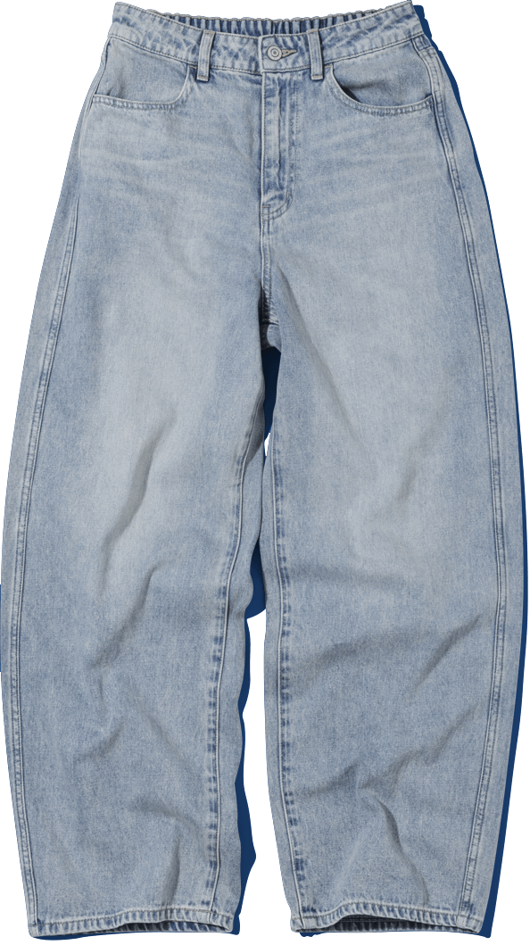 この夏も、デニムの気分。吉高由里子がはきこなすデニムシリーズ。 GOOD DENIM 2025 Summer with Yuriko Yoshitaka  | GOOD DENIM BAGGY PANTS