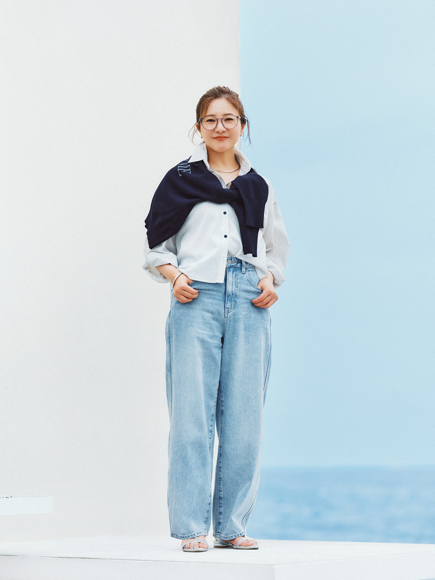 この夏も、デニムの気分。吉高由里子がはきこなすデニムシリーズ。 GOOD DENIM 2025 Summer with Yuriko Yoshitaka  | GOOD DENIM BAGGY PANTS 吉高由里子