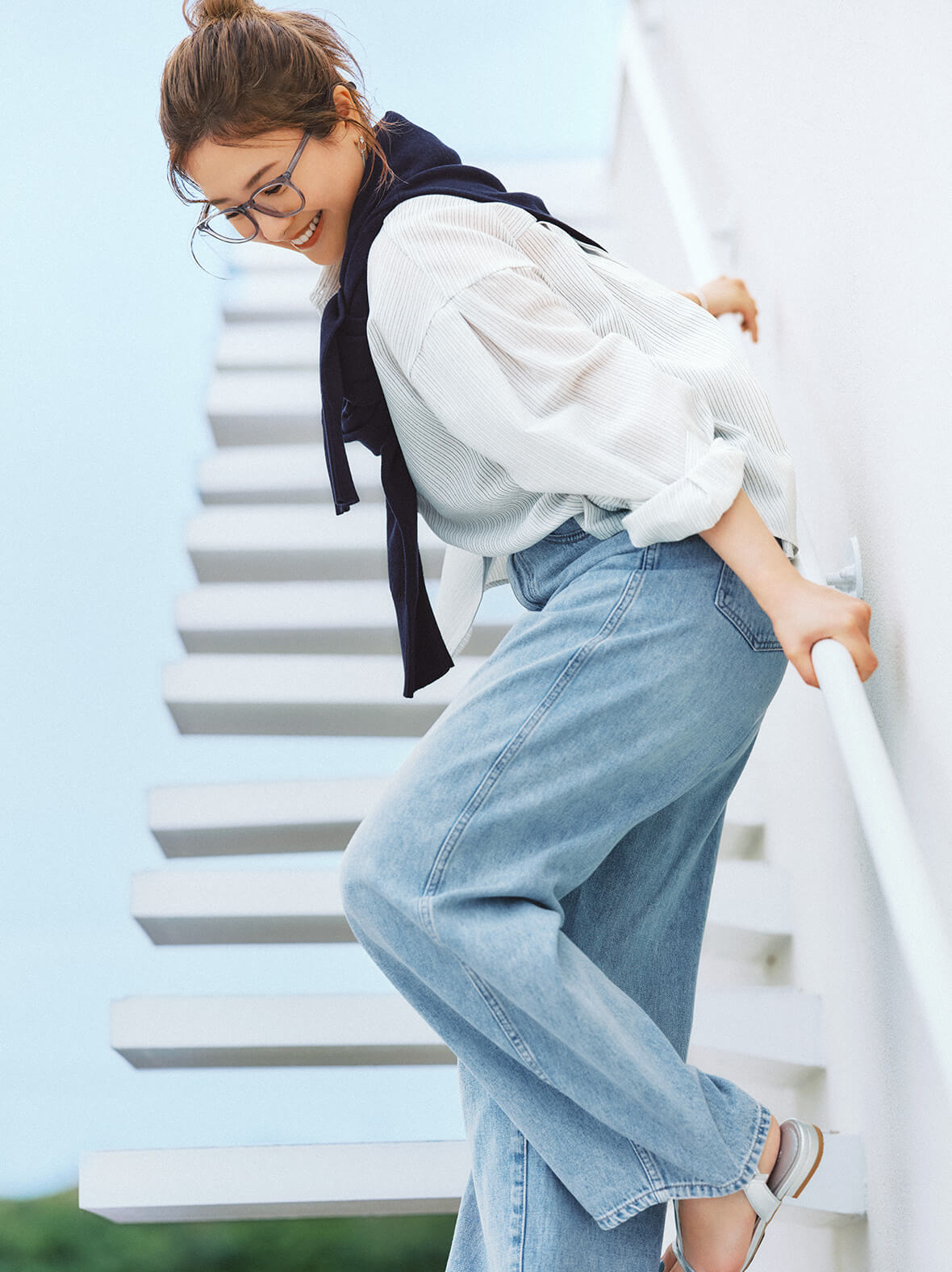 この夏も、デニムの気分。吉高由里子がはきこなすデニムシリーズ。 GOOD DENIM 2025 Summer with Yuriko Yoshitaka  | GOOD DENIM BAGGY PANTS 吉高由里子