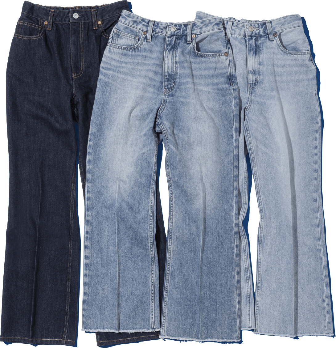 この夏も、デニムの気分。吉高由里子がはきこなすデニムシリーズ。 GOOD DENIM 2025 Summer with Yuriko Yoshitaka  | GOOD DENIM FLARE PANTS