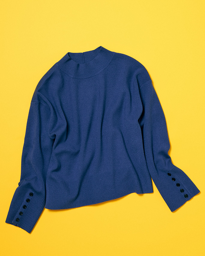 女優・吉高由里子が着るとろける着ごこちのニットシリーズ | Button Stand Pullover