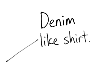 Denim like shirt.