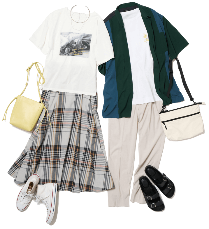 吉高由里子・宮沢氷魚がまとう 光沢感で高見えする リッチクリーンTeeシリーズ | Rich Cleen Tee Elevate your everyday style | Scene 2 夏の都会で初デート