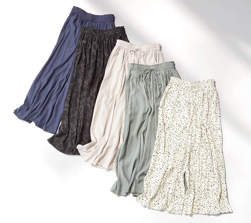 02 Wide Pants ー ワイドパンツ上品なのに快適だから大人気!ワイドパンツ