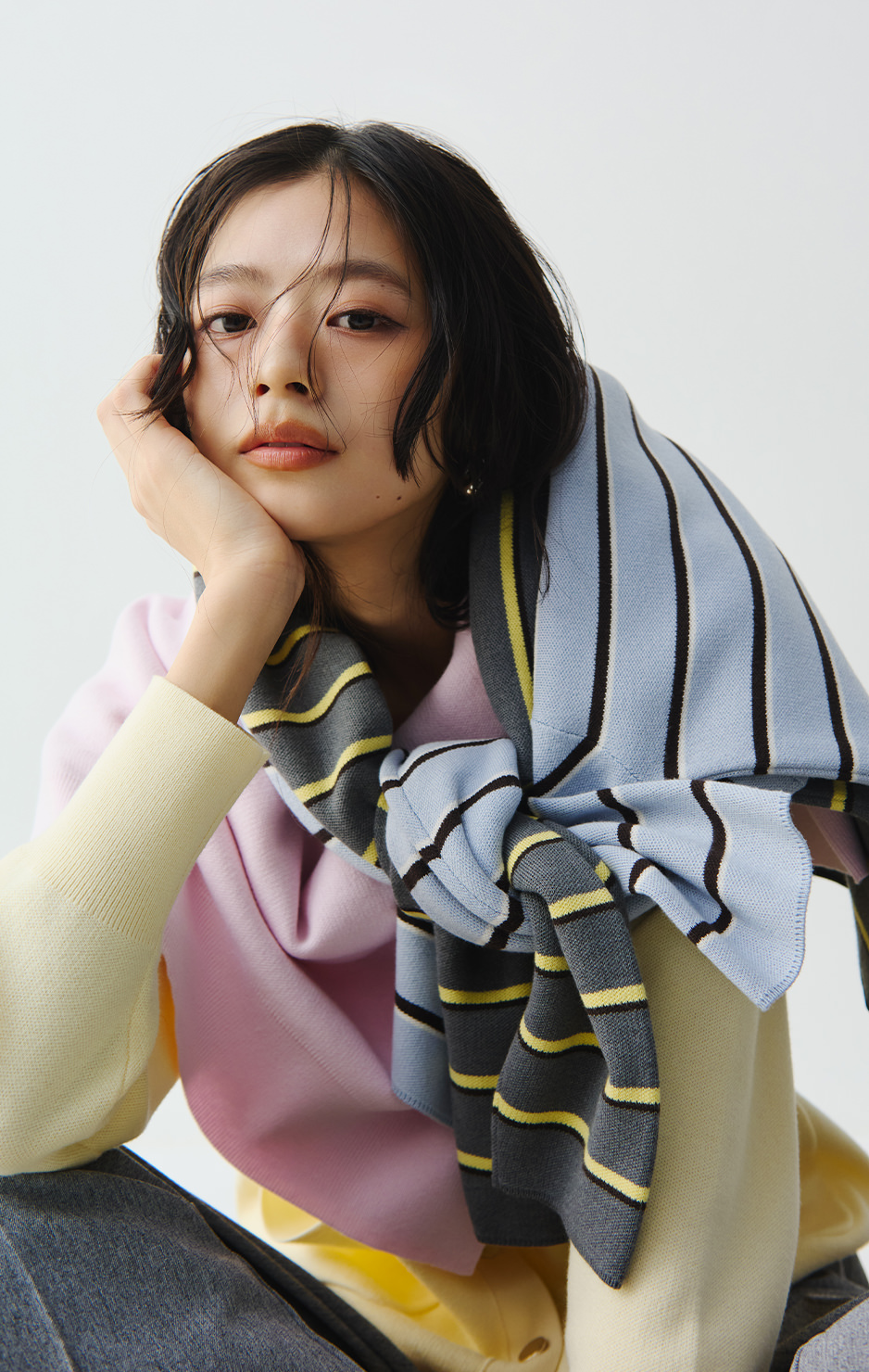 “キレイ色を着こなすベーシック” SPRING COLOR KNIT SELECTION