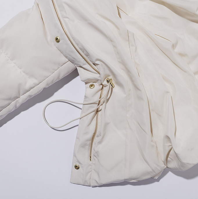 あったかくてキレイにキマるウツクシルエットで冬を乗り切る! | ウツクシルエット撥水ダウンフードブルゾン 3