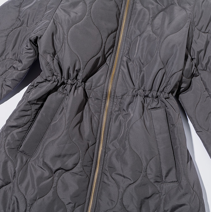 あったかくてキレイにキマるウツクシルエットで冬を乗り切る! | ウツクシルエットライトウォームキルトコート 2