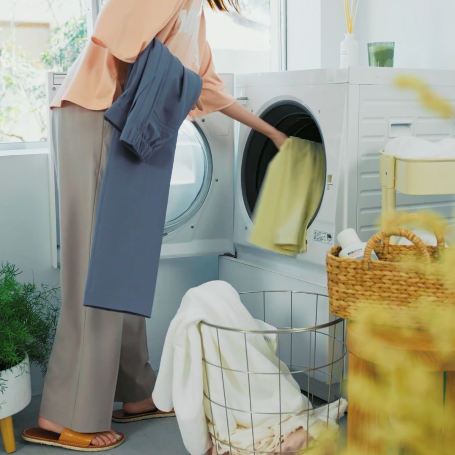Point 03：洗濯機で洗える！